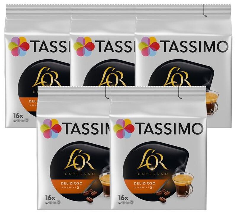 Tassimo pods L'Or Espresso Delizioso x 80 T-Discs image number 0
