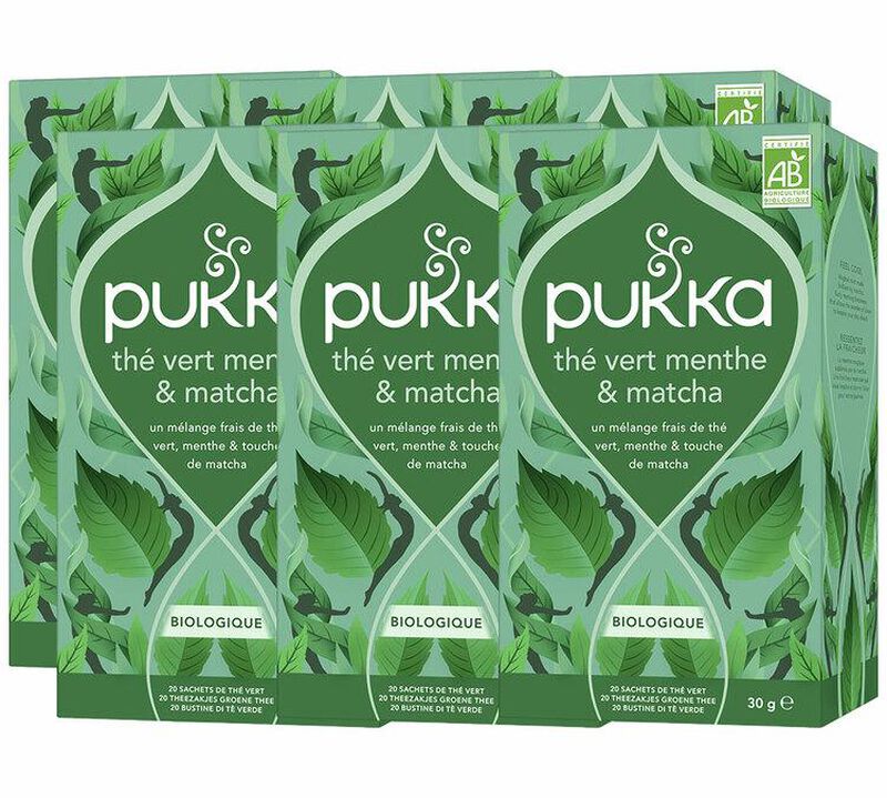 Th&eacute; vert menthe & matcha Bio - 6 x 20 sachets - PUKKA image number 0
