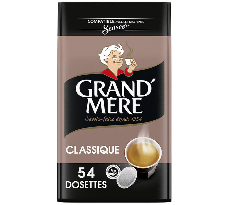 Senseo Compatible Pods Grand'M&egrave;re Classique Coffee x 54 image number 0