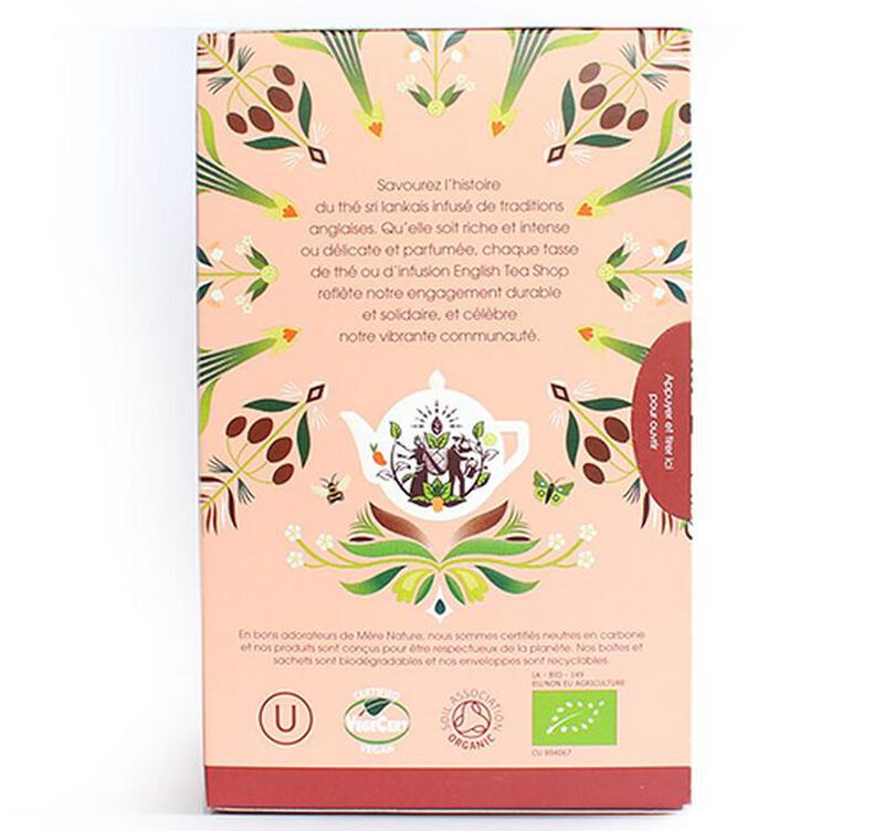 Th&eacute; Noir Tropical Bio & Equitable - 20 sachets - FAIRTRADE - ENGLISH TEA SHOP image number 2