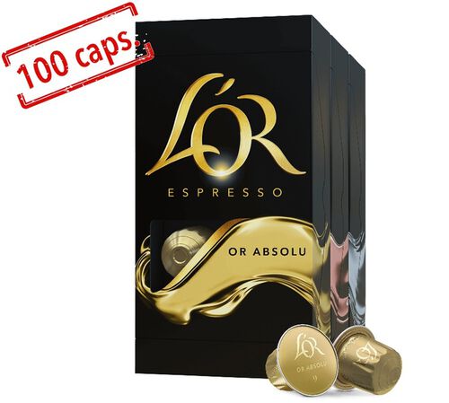 100 capsules compatible Nespresso* Original Or Absolu - CARTE NOIRE