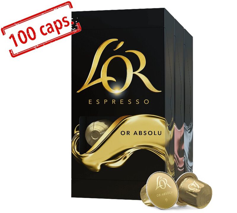 100 capsules compatible Nespresso* Original Or Absolu - CARTE NOIRE image number 0