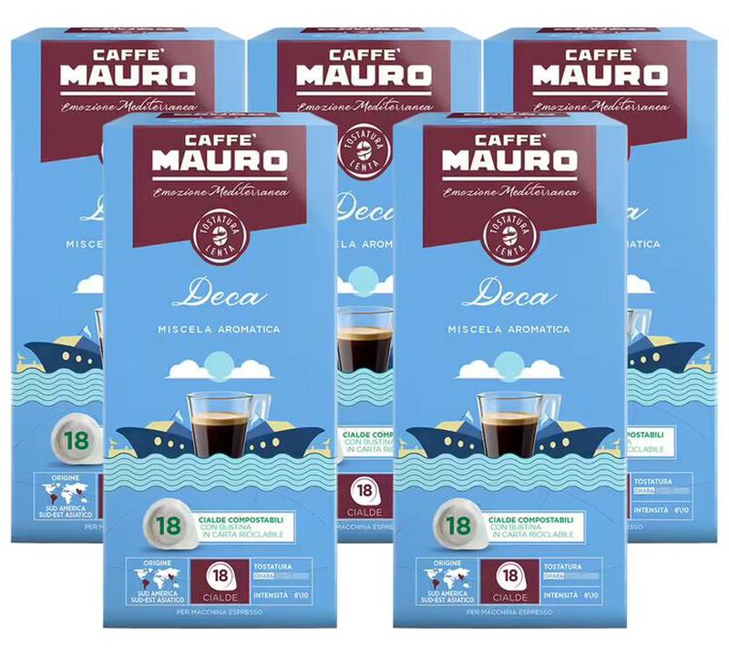90 dosettes ESE Deca - CAFF&Eacute; MAURO image number 0