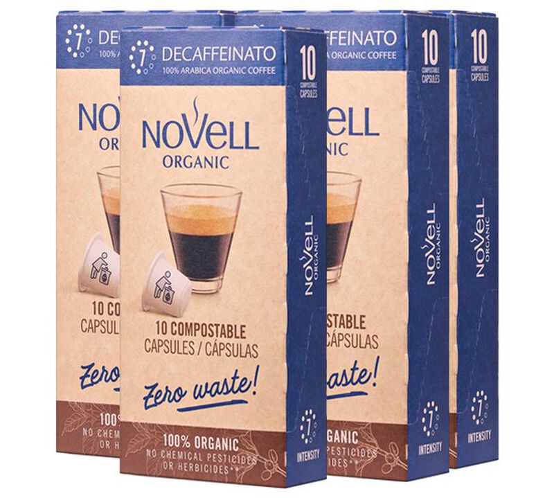 Novell Organic Coffee Pods Decaffeinato Compostable Capsules x 50 image number 0