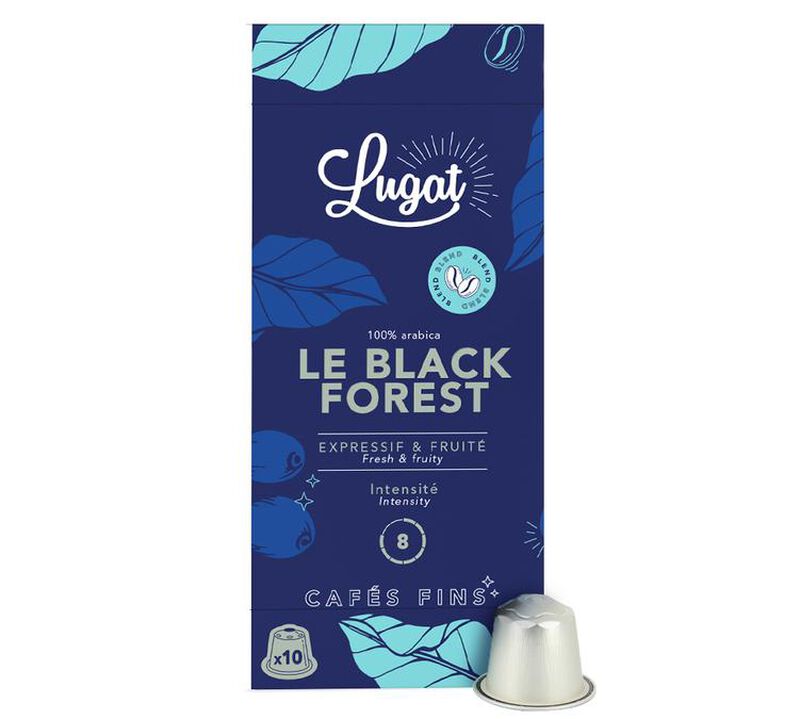 10 Nespresso* Original Compatible Capsules Black Forest &ndash; Lugat  (best before 28.8.2026) image number 0