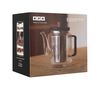 Th&eacute;i&egrave;re en verre 550 ml Gris fum&eacute; avec couvercle en bois acacia OGO Living image number 2