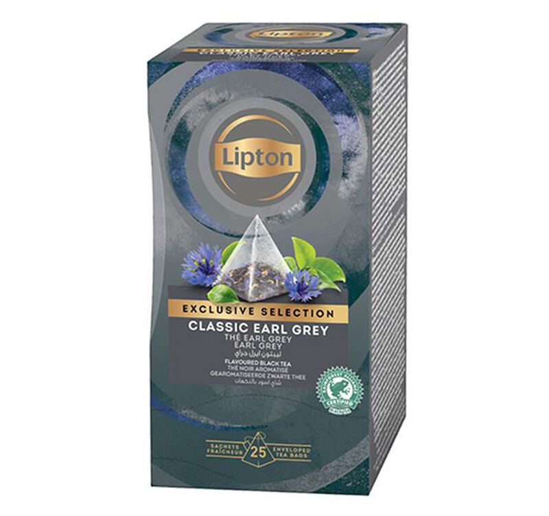 Earl Grey black tea - 25 pyramid tea bags - Exclusive Selection - Lipton image number 1