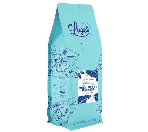 Caf&eacute;s Lugat Coffee Beans Moka Sidamo Marabou from Ethiopia - 1kg image number 1