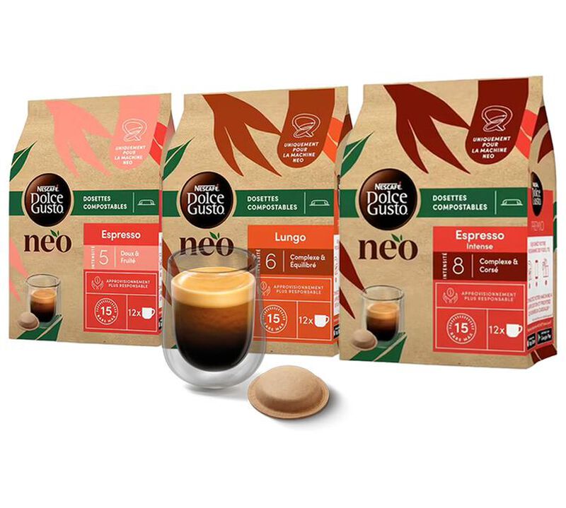 Pack d&eacute;couverte 72 Dosettes Dolce Gusto Neo - Caf&eacute; image number 1