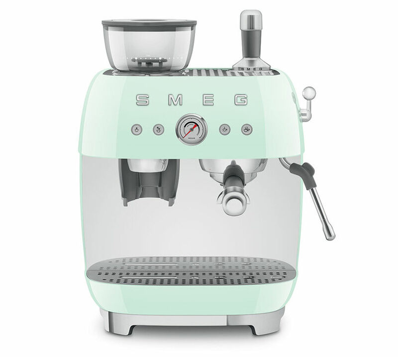 Machine expresso SMEG EGF03PGEU Vert d'eau Ann&eacute;es 50 avec moulin int&eacute;gr&eacute; image number 0