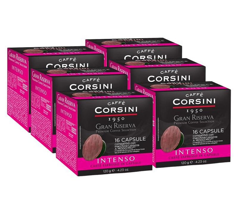 96 Capsules A Modo Mio&reg; compatibles Gran Riversa Intenso - Corsini image number 0