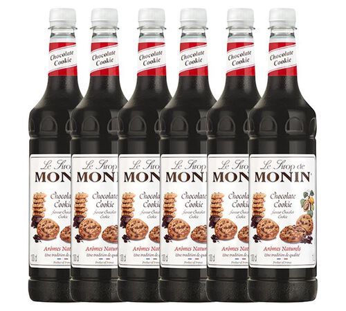 Sirop Monin saveur Chocolat Cookie - Bouteille plastique - 6 x 1L image number 0