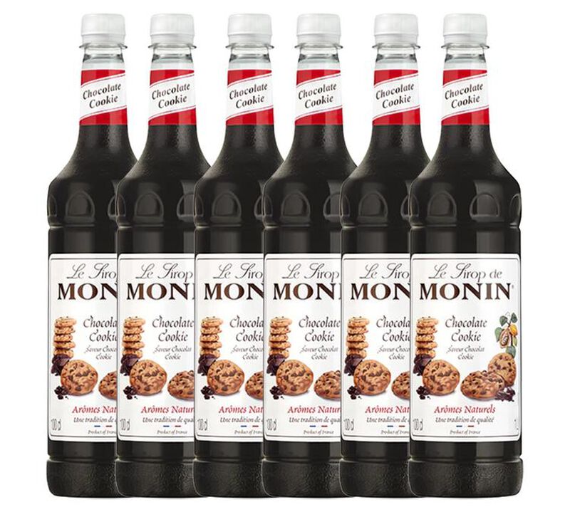 Sirop Monin saveur Chocolat Cookie - Bouteille plastique - 6 x 1L image number 0