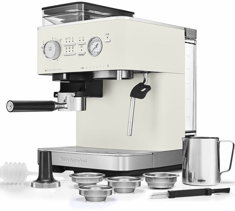KitchenAid 5KES6551EPL Macchina semi automatica con macinacaff&egrave; Beige image number 4