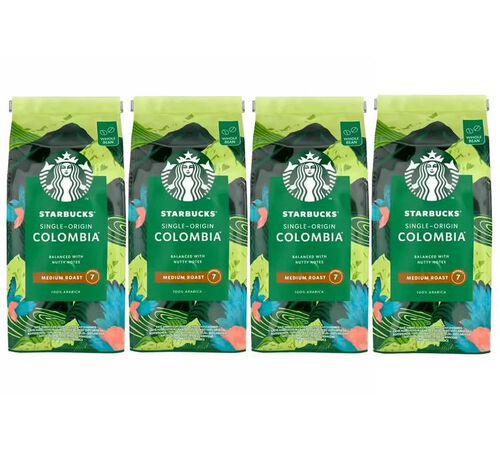 Starbucks Coffee Beans Single Origin Colombia - 4 x 450g