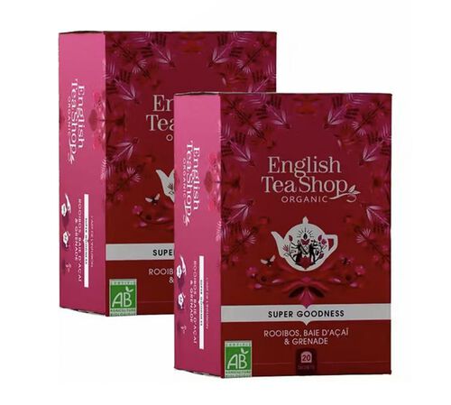 Pack Rooibos A&ccedil;ai Grenade  Bio - 2 x 20 sachets - ENGLISH TEA SHOP