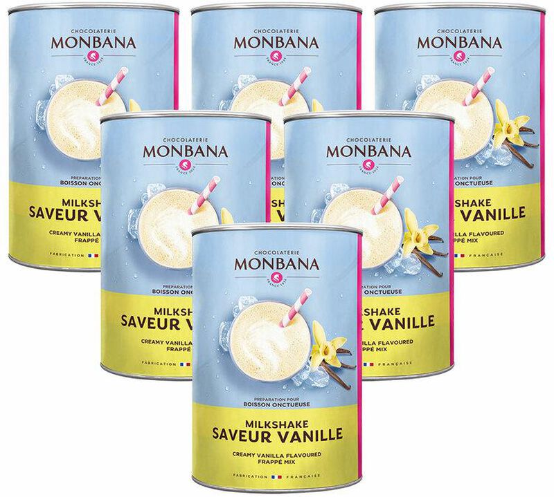 Monbana - Milchgetr&auml;nk Vanillegeschmack f&uuml;r Gesch&auml;ftskunden- 6 x 1 kg image number 0