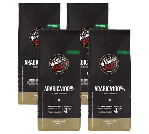 4 x 250 g - Caf&eacute; en grain - 100% Arabica - CAFF&Egrave; VERGNANO