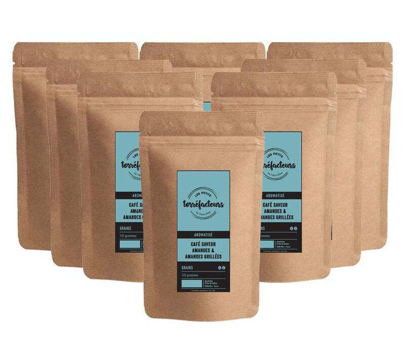Les Petits Torr&eacute;facteurs - Almond-flavoured coffee beans - 1kg (8x125g) image number 0