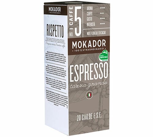 20 dosettes ESE Tazza Granda - MOKADOR CASTELLARI