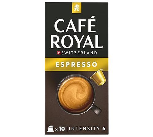 10 Nespresso* Original Compatible Capsules Espresso - CAFE ROYAL