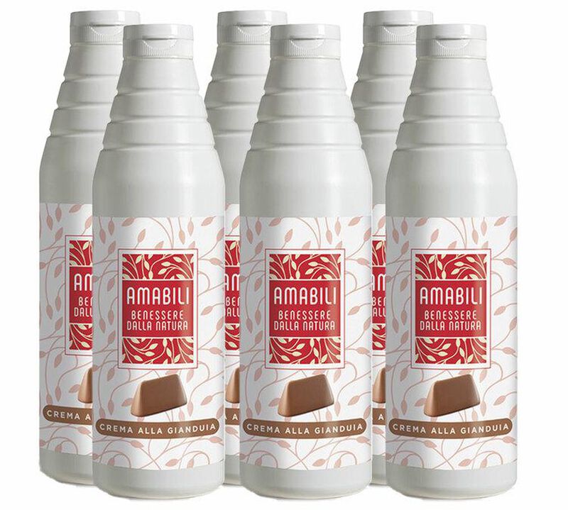 Lot de 6 Sauces Topping Zitop de Zicaff&eacute; - Gianduia (chocolat et noisette) - 6 x 900 ml image number 0