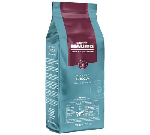 Caff&egrave; Mauro Decaf Coffee Beans Decaffeinato - 500g