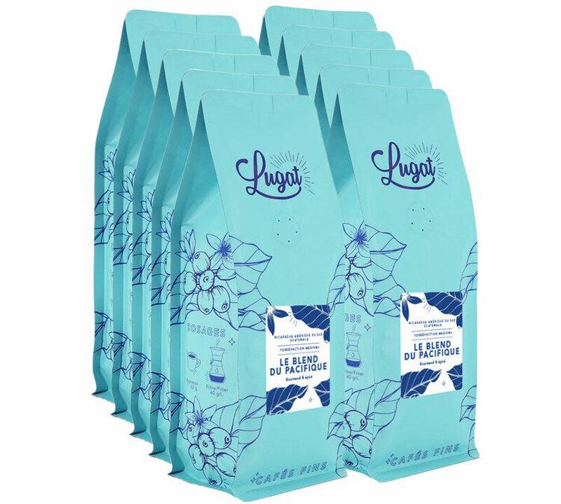10 Kg Caf&eacute; en grain Le Blend du Pacifique - Lugat image number 0