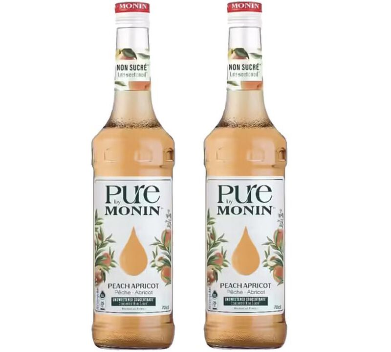 Pure by MONIN - P&ecirc;che et Abricot - 2 x 70 cl image number 0