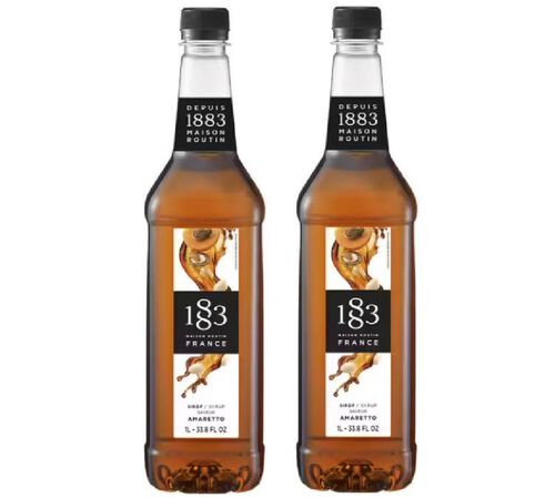 Sirop 1883 Routin Amaretto - Bouteille plastique - 2 x 1 L