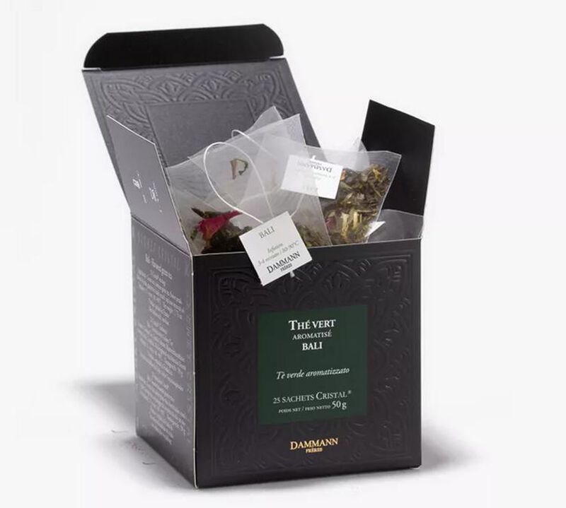 Bali Green Tea - 25 Cristal&reg; sachets - Dammann Fr&egrave;res image number 0