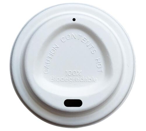 50 couvercles en papier-carton compostables pour gobelets 25 cl