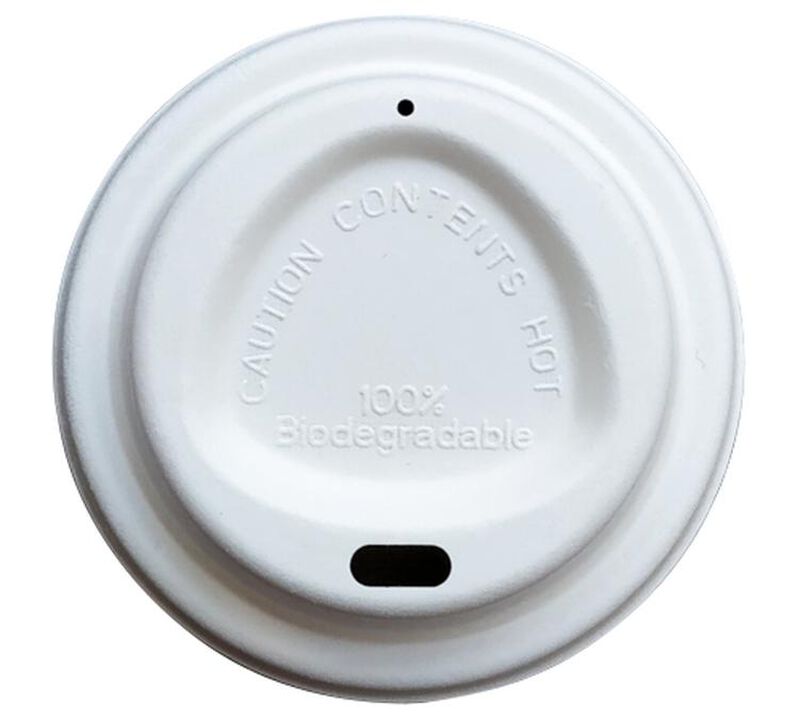 50 couvercles en papier-carton compostables pour gobelets 25 cl image number 0
