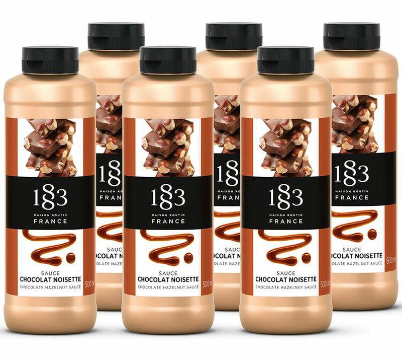 Lot de 6 Sauces Topping 1883 Routin - Chocolat Noisette - 6 x 500 ml image number 0