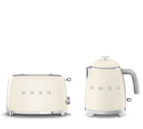 Set Petit-D&eacute;jeuner Grille-Pain TSF01CREU et Bouilloire KLF05CREU Cr&egrave;me - SMEG