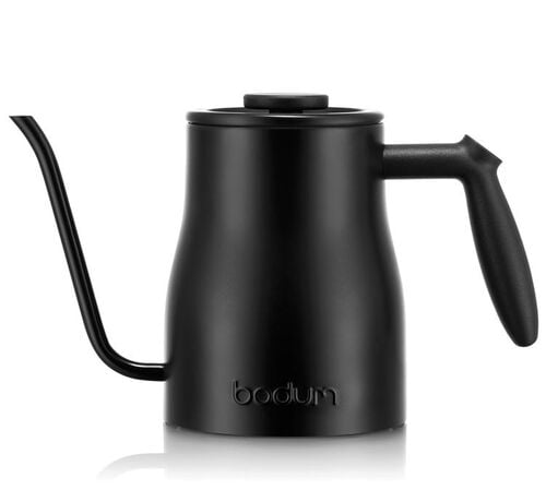 BODUM matte black traditional gooseneck kettle (all heat sources) - 1L