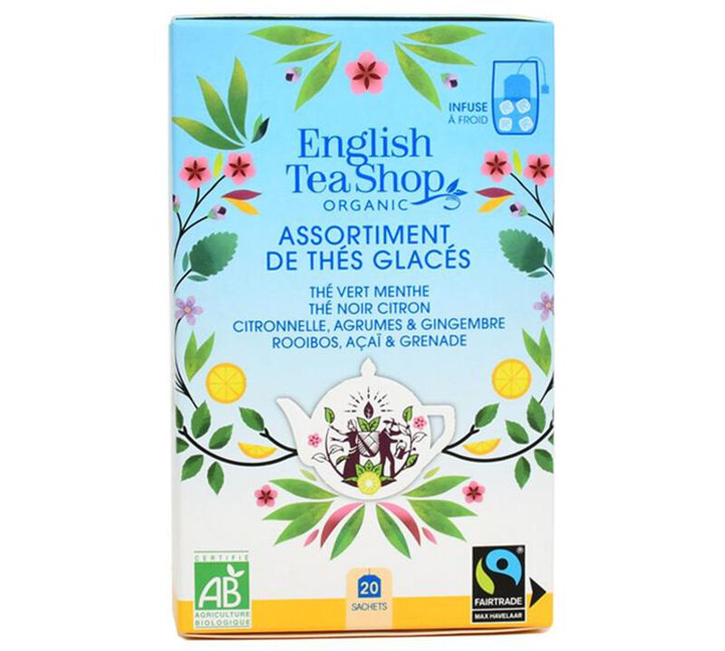 Organic Iced Tea Selection Pack by English Tea Shop x 20 Tea Bags image number 0