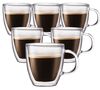 6x30cl double wall glass cups (with handle) - Bodum Bistro image number 0