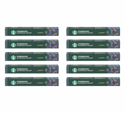 100 Nespresso* Original Compatible Capsules Espresso Roast &ndash; STARBUCKS