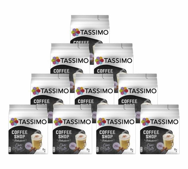 Tassimo Coffee Shop Chai Latte Pods 10 Packs (100 Drinks) image number 0