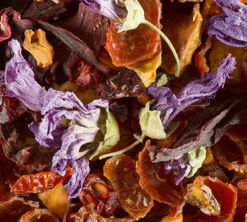 Dammann Fr&egrave;res Hibiscus Infusion Passion Framboise - 100g in tea caddy image number 3