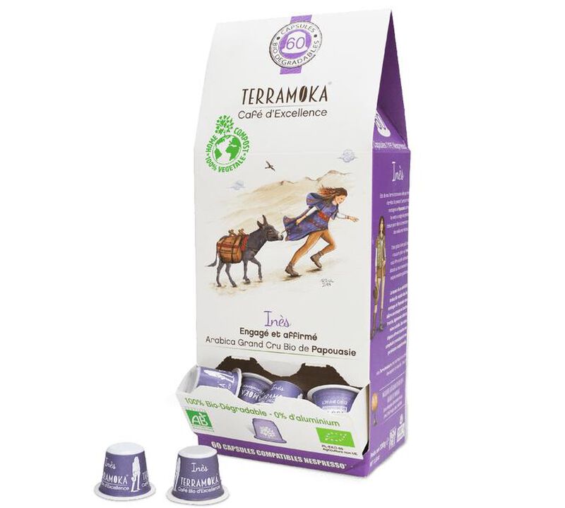 15 Nespresso* Original Compatible Capsules Ines Organic &ndash; TERRAMOKA image number 2