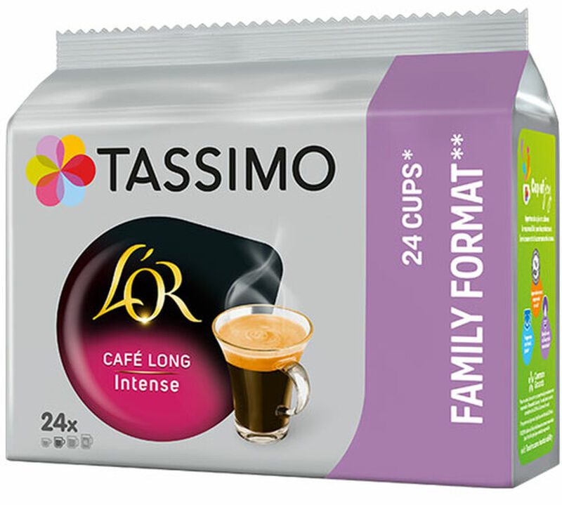 Tassimo pods L'Or Caf&eacute; Long Intense - Family Pack x 24 T-Discs image number 1