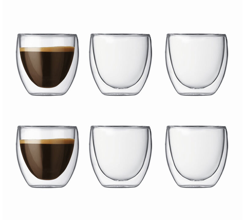 Bodum - 6 Bicchierini da caff&egrave; doppia parete - Pavina 8 cl image number 0