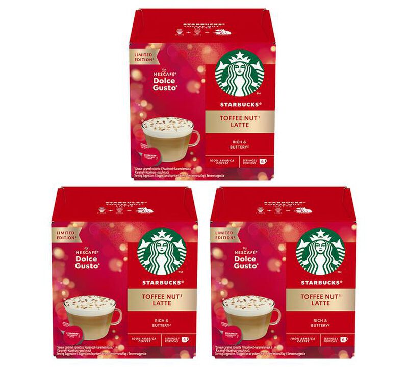 36 Nescaf&eacute;* Dolce Gusto* Compatible Pods Toffee Nut Latte &ndash; STARBUCKS image number 0