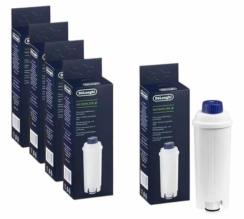 4 Cartouches filtrantes DELONGHI DLSC002 + 1 OFFERTE