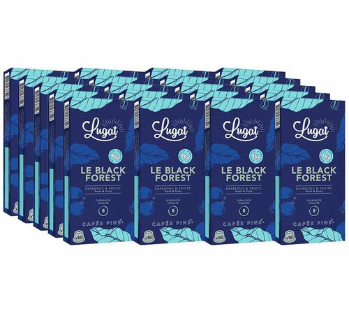 200 capsules compatibles Nespresso* Original Black Forest - LUGAT DLUO 28/08/2026