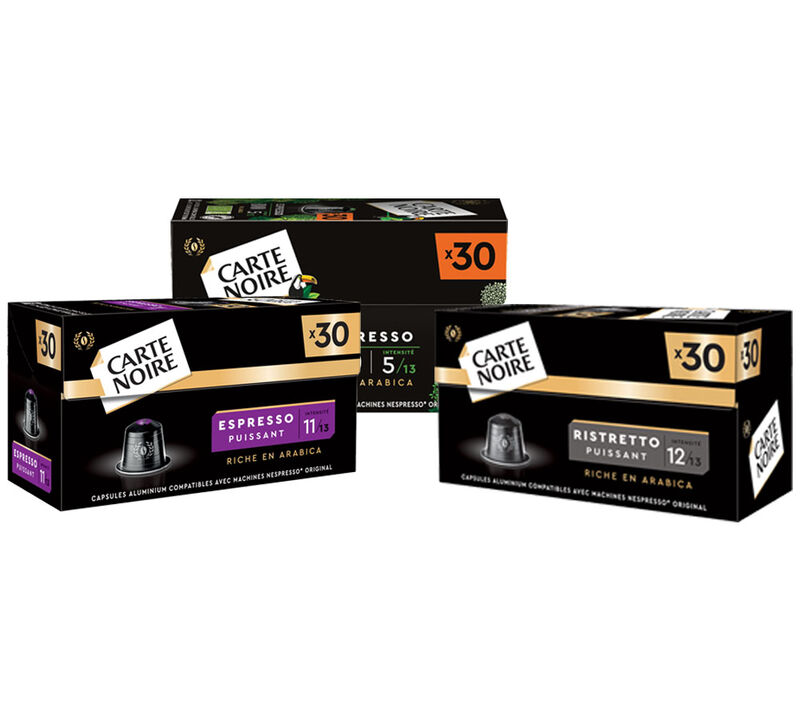 Pack d&eacute;couverte 90 capsules compatibles Nespresso* Original - CARTE NOIRE image number 0