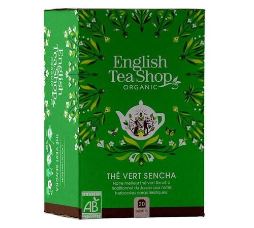 Th&eacute; Vert Sencha Bio - 20 sachets - ENGLISH TEA SHOP