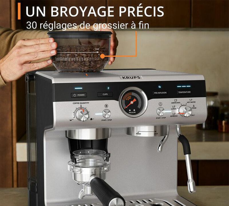 Krups Precision+ Macchina Espresso con Macinacaff&egrave; image number 4